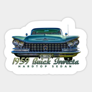 1959 Buick Invicta Hardtop Sedan Sticker